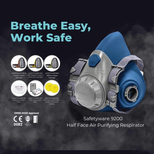 SAFETYWARE 9200 Half Face Respirator