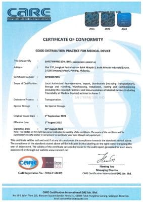 GDPMD Certificate & Product List