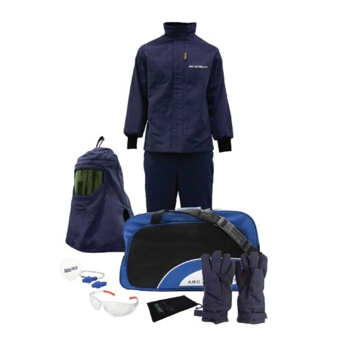 SAFETYWARE 69 Cal Arc Flash Jacket & Bib Overall Kit ARCKIT69