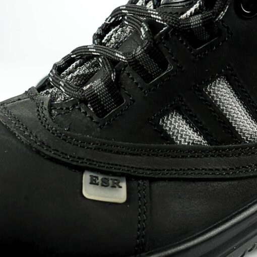 RHINO SHOE VoltGuard EH101KP Black Low Cut Lace-Up Safety Shoes /w Fiberglass Toe Cap & Anti Penetration Fabric Midsole.