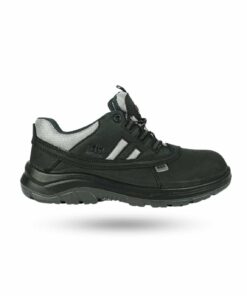 RHINO SHOE VoltGuard EH101KP Black Low Cut Lace-Up Safety Shoes /w Fiberglass Toe Cap & Anti Penetration Fabric Midsole.