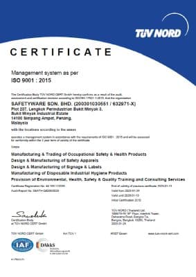 ISO 9001:2015 Certificate