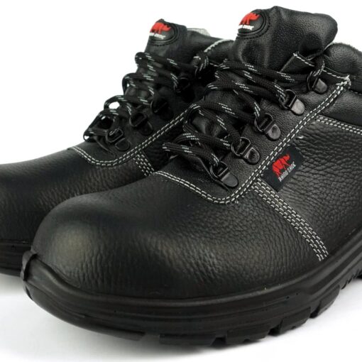 RHINO SHOE SafeGuard PU201SP Mid Cut Lace-Up Safety Shoes /w Steel Toe Cap & Steel Midsole Plate