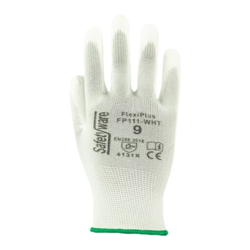 SAFETYWARE FlexiPlus™ Polyester Gloves FP111-WHT