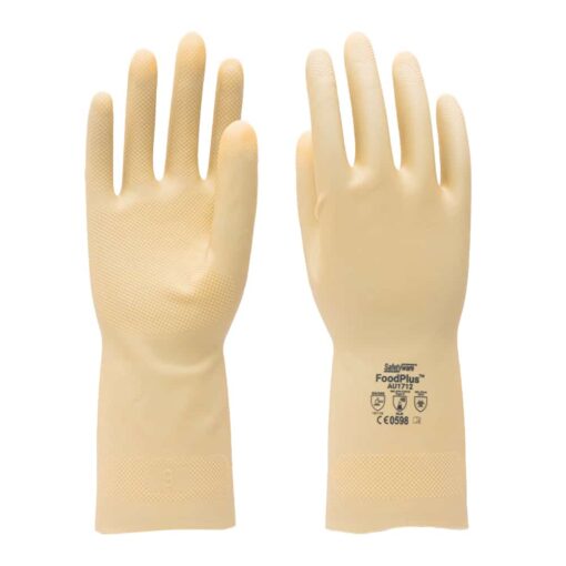 SAFETYWARE FoodPlus™ Clorinated Unlined Natural Gloves AU1712