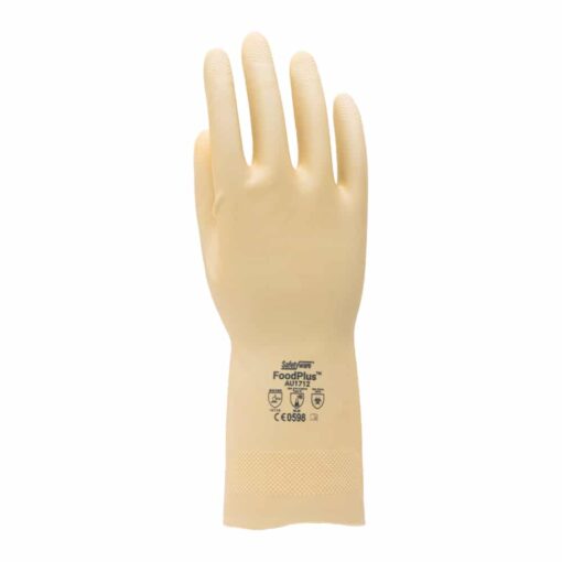 SAFETYWARE FoodPlus™ Clorinated Unlined Natural Gloves AU1712