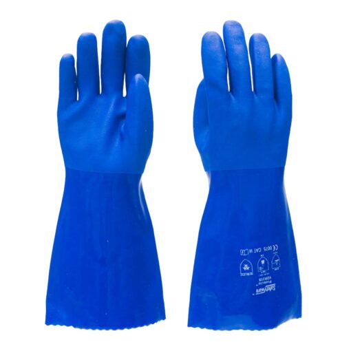 SAFETYWARE Protecto™ Double Dipped PVC Fully Coated Gloves VDR35S