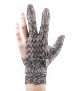 SAFETYWARE BladeArmor™ Cut Resistant Ring Mesh Stainless Steel Gloves SS300