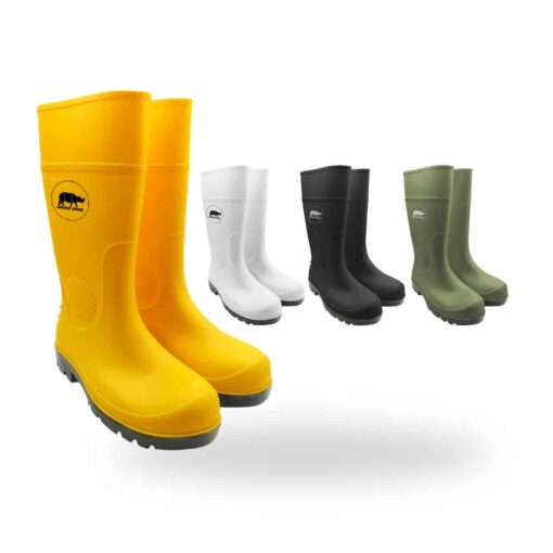 RHINO SHOE UltraMax S4 Safety Wellington Boots, with Steel Toe Cap.