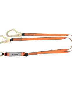 KSTRONG Essential Shock Absorbing Webbing Double Leg Lanyard