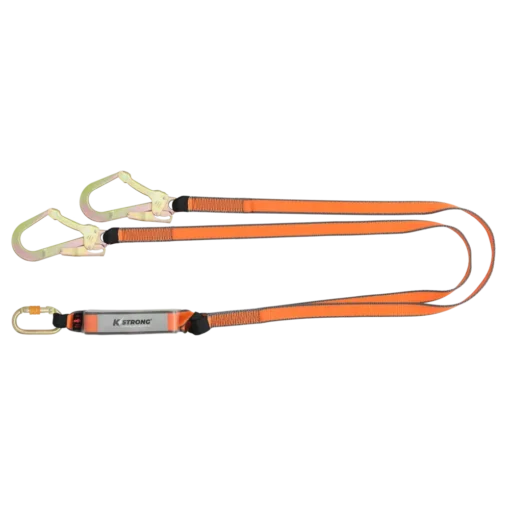 KSTRONG Essential Shock Absorbing Webbing Double Leg Lanyard