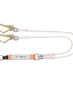 KSTRONG Essential Shock Absorbing Twisted Rope Double Lanyard