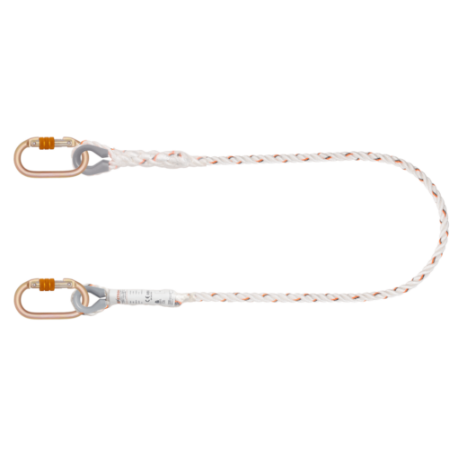 KSTRONG Essential Restraint Twisted Rope Lanyard with Karabiners