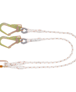 KSTRONG Essential Restraint Twisted Rope Lanyard Steel Scaffold Hook and Karabiner