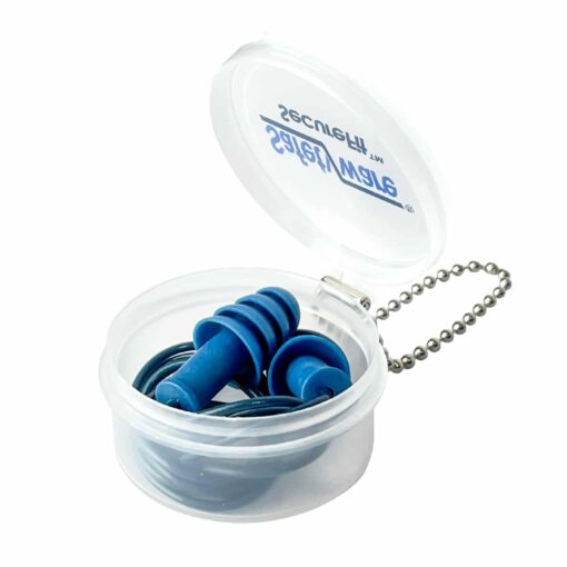 SAFETYWARE HP312 SecureFit Metal Detectable Reusable Corded Ear Plugs with Casing - Image 4