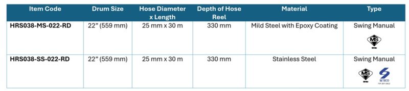 Hose Reel Models