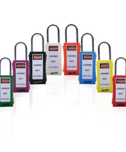 SAFETYWARE Long Body, Standard Steel Shackle Padlock