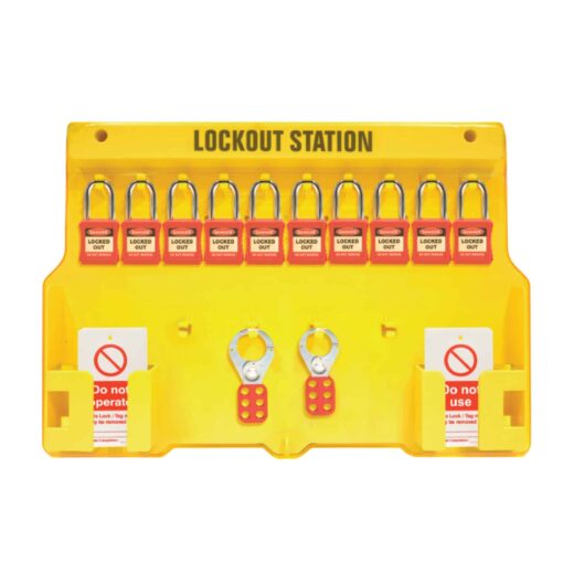 SAFETYWARE 10-Lock Advanced Lockout Station (Filled)