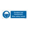 QUICKSIGN MANDATORY SIGNS - MD001 Wear safety helmet