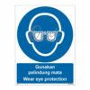 QUICKSIGN MANDATORY SIGNS - MS006 Wear eye protection