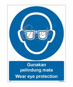 QUICKSIGN MANDATORY SIGNS - MS006 Wear eye protection