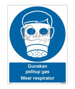 QUICKSIGN MANDATORY SIGNS - MS008 Wear respirator