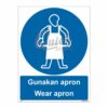 QUICKSIGN MANDATORY SIGNS - MS023 Wear apron