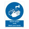 QUICKSIGN MANDATORY SIGNS - MS030 Wash your hands