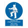 QUICKSIGN MANDATORY SIGNS - MS033 Wear safety harness / belt