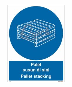 QUICKSIGN MANDATORY SIGNS - MS042 Pallet stacking