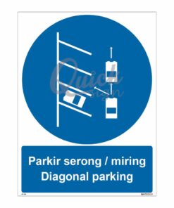 QUICKSIGN MANDATORY SIGNS - MS043 Diagonal parking