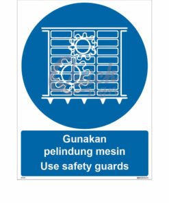 QUICKSIGN MANDATORY SIGNS - MS044 Use safety guards