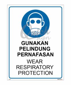 QUICKSIGN MANDATORY SIGNS - MS070 WEAR RESPIRATORY PROTECTION