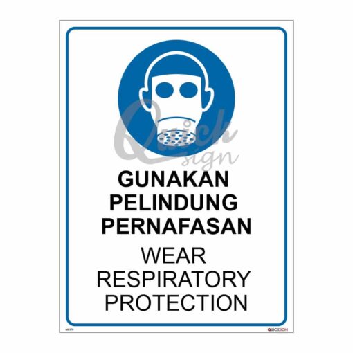 QUICKSIGN MANDATORY SIGNS - MS070 WEAR RESPIRATORY PROTECTION