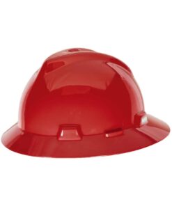 MSA 475371 Full Brim Hard Hat - Red