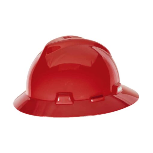 MSA 475371 Full Brim Hard Hat - Red