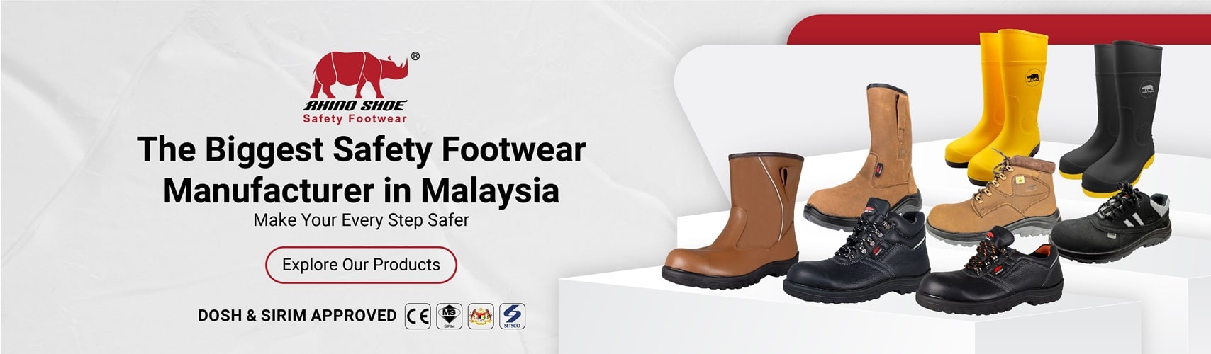 RHINO SHOE Safety Footwear - Banner