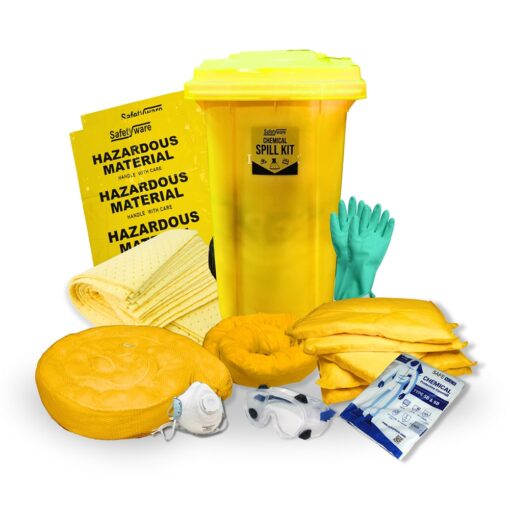 SAFETYWARE Chemical Sorbent Spill Kit SORKIT-C-120L