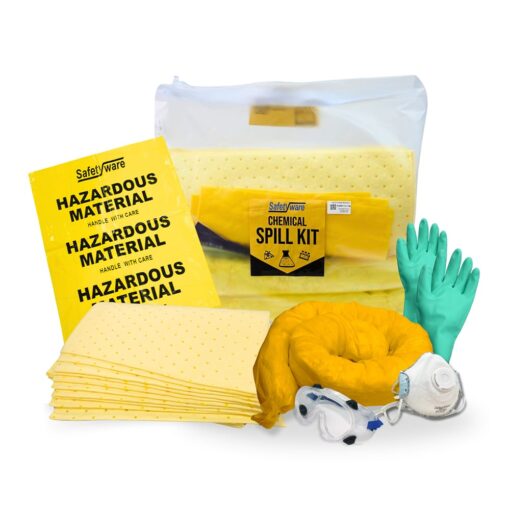 SAFETYWARE Chemical Sorbent Spill Kit SORKIT-C-15L