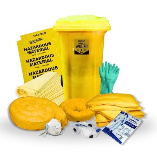 SAFETYWARE Chemical Sorbent Spill Kit SORKIT-C-240L