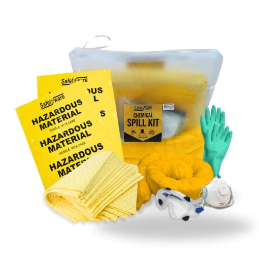 SAFETYWARE Chemical Sorbent Spill Kit SORKIT-C-30L