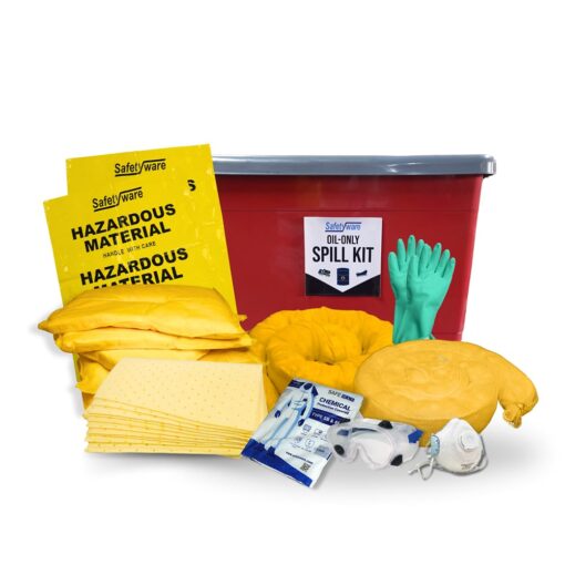 SAFETYWARE Chemical Sorbent Spill Kit SORKIT-C-50L