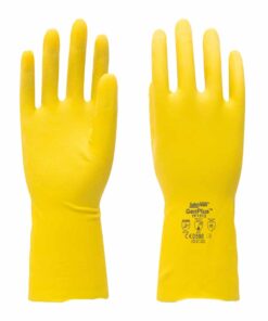 SAFETYWARE GenPlus™ Flocklined Natural Rubber Gloves YF1512