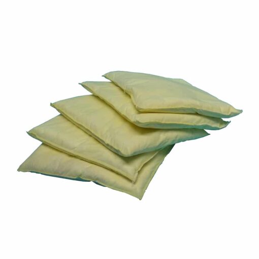 SAFETYWARE Yellow Chemical Sorbent Pillows SORHAZ-PILLOWS