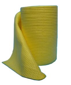 SAFETYWARE Yellow Chemical Sorbent Rolls SORHAZ-ROLLS