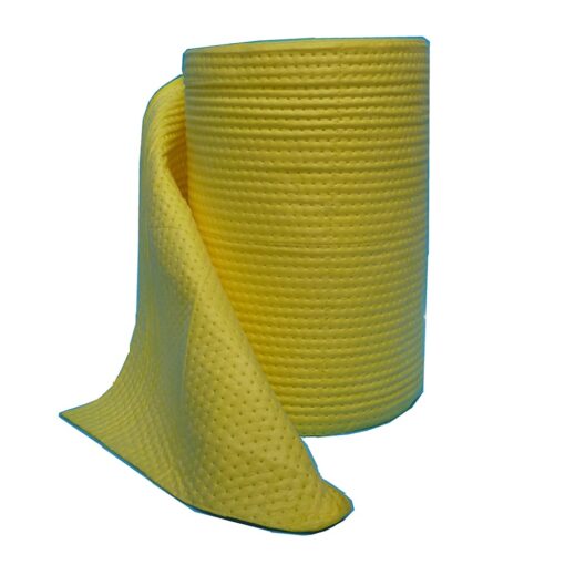 SAFETYWARE Yellow Chemical Sorbent Rolls SORHAZ-ROLLS