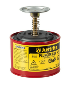 JUSTRITE Steel Plunger Can & Dispensing Cans