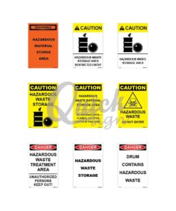 Hazardous Waste Storage Signs