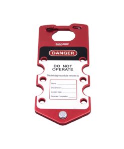 SAFETYWARE Labelled Aluminium 6 holes Lockout Hasp