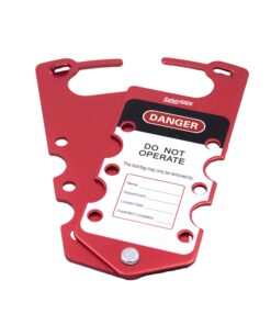 SAFETYWARE Labelled Aluminium 6 holes Lockout Hasp
